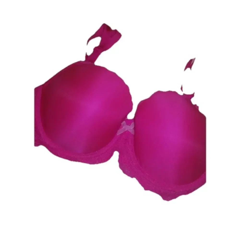 Victoria's Secret Dream Angels Lined Demi Bra Hot Pink Padded Classic Size 32DD